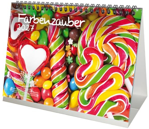 Farbenzauber DIN A5 Tischkalender für 2027 Farben Colours - Seelenzauber