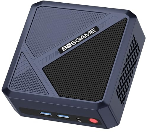 BOSGAME P5 Pro AMD Ryzen 7 6800H Mini PC 32GB DDR5 RAM 1TB PCIe SSD | 8 Core 16 Threads, Radeon 680M, USB4, WiFi 6E, 2.5G LAN, 4x Display