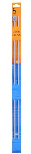 Pony Single Ended Classic Knitting Pins - 35Cm x 3.25mm
