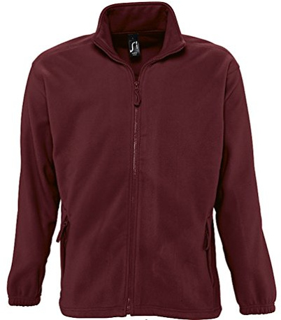 Sols - Fleecejacke 'North' bis Größe 5XL L,Burgundy