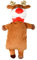 Novelty Christmas Hot Water Bottle with Xmas Festive Removable Cover - Reindeer