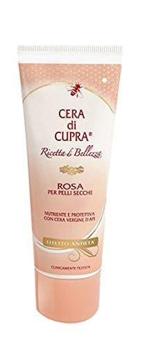 Cera di Cupra Beauty-Rezept, Rose für trockene Haut, nährend und schützend mit Bienenwachs, Anti-Aging-Effekt - 75 ml