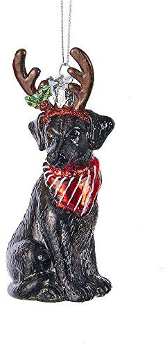 Kurt Adler Noble Gems Black Labrador Retriever Ornament
