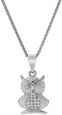 Orphelia Damen-Ketten mit Anhänger 925 Sterling Silber zirkonia ZH-7339