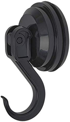 Cartrend Caravan 10197 Saugnapfhaken 2 kg für Camping ,Wohnwagen ,Wohnmobil, Saughaken, schwarz, 2er Set