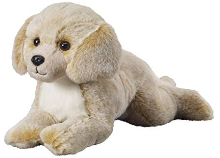 Bauer Spielwaren Deine Tiere mit Herz Labrador liegend: Tolles Kuscheltier zum Kuscheln und Liebhaben, ideal als Geschenk, 36 cm, beige (12529)