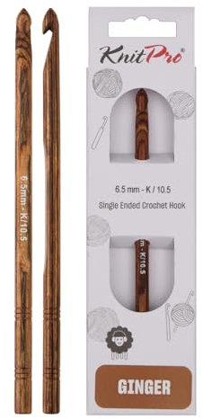 KnitPro Ginger Einfache Häkelnadel | 6,5mm