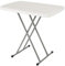 Table Pliante, Table de Jardin Plastique, Hauteur réglable, pour Une Utilisation en intérieur ou en extérieur