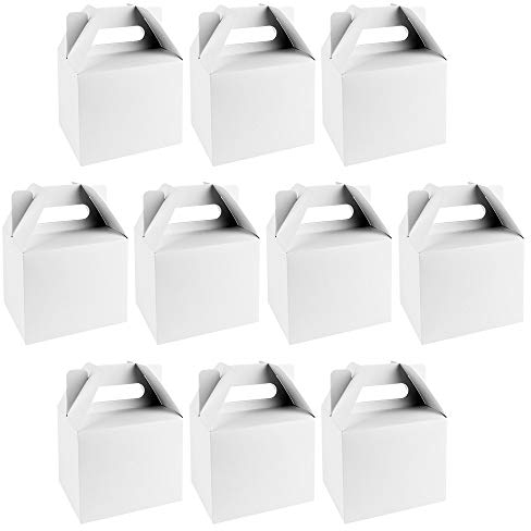 Ideen mit Herz Geschenkboxen | Design 1 | 11 cm x 9 cm x 14 cm | 250 g/m² | weiß | 10 Stück