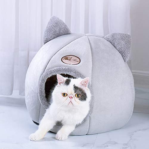 Haustierbett für Katzen und Hunde Rundes Plüsch Hundebett Katzenbett in Doughnut-Form Farbe und Größe Optional, Hund Bett Haustierbett Plüsch Weich Katze Schlafen Bett (M)