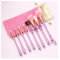 Eljjhah Lot de 8 pinceaux de maquillage professionnels Sailor Moon - Pour fard à joues, anti-cernes, fard à paupières, fond de teint, lèvres - Couleur du manche : violet