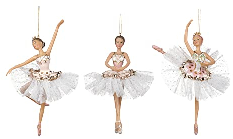 Goodwill Weihnachtskugel-Ballerina Weiß-Rosa H 18,5 cm LET OP Achtung: Preis Pro Stück