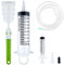 Bohoray Große Spritze 100ml + 10ml, Wiederverwendbare Flüssige Spritze mit Katheter, Plastikspritze Dosierspritze Mit Reinigungsbürste für Wissenschaftliche Labore, Gartenbewässerung, Industrie