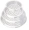 SPORTARC Lot de 5 soucoupes transparentes en plastique épais pour plantes d'intérieur et d'extérieur - 25,4 cm