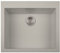 Plados Roxana - Fregadero de cuarzo para cocina empotrable, 56 cm, color gris mate