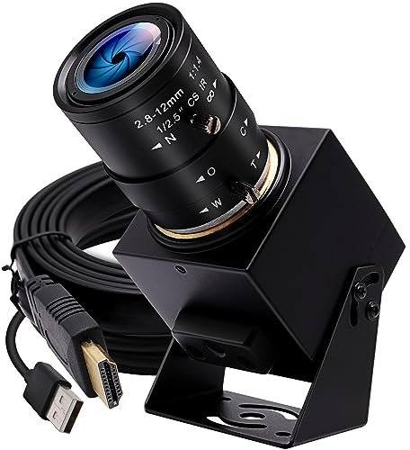 IFWAETR - Webcam USB 4K - 30fps, zoom ottico 4x, uscita HDMI e USB, fotocamera close-up PC, Plug and Play, per Linux, Raspberry Pi, Jetson Nano