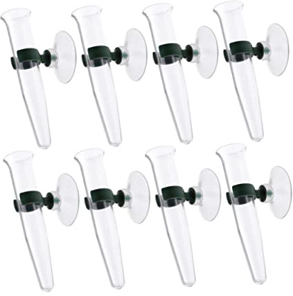 Tube à Fleur avec Ventouse en TPU pour Conservation et Nutrition des Fleurs, 8 Pièces, Adapté aux Longues Tiges et Bouquets
