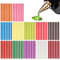 84 Pezzi Stick Colla a Caldo 7mm x 100 mm, Ricariche Colla a Caldo Colorata, Bastoncini Colla a Caldo Multicolore, Bastoncini di Colla Asciugatura Rapida Kit, per Fai da Te, Riparazione e Fissaggio