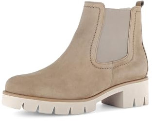 Gabor Damen Chelsea Boots, Frauen Stiefeletten,Bootee,Booties,halbstiefel,Kurzstiefel,uebergangsschuhe,Farro (Panna),42 EU / 8 UK