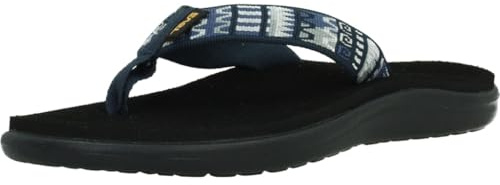 Teva Women's Voya Flip Flop, Geo Mashup Navy, 4 UK
