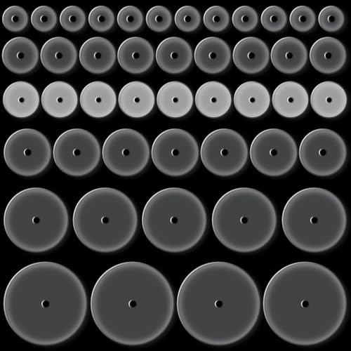 Prebarfun 120 PCS Disque de Piercing Silicone Clair, 14/12/9/7/5mm Disques Anti Piercing Viande Sauvage, Disque Silicone Piercing En Silicone Transparent pour Boucles d'Oreilles Lourdes