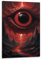 TWFSRXVWTS Kunstposter mit großen roten Augen, dekoratives Gemälde, Leinwand, Wandposter und Kunstdruck, modernes Familienschlafzimmer, Dekoration, Poster, 50 x 75 cm