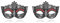 Maske Ohrringe Sterling Silber Halloween Ohrringe Gothic Ohrringe Schmuck Geschenk für Theaterschauspielerinnen Damen