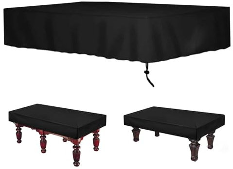eurNhrN Pool Table Cover 7ft Waterproof 210D Oxford Cloth Billiard Table Covers with Drawstring Dustproof Scratchproof Pool Table Covers, Small Outside Items