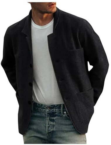 SRZYMJ Mantel Herren Beige Wintermantel Übergangsjacke Leicht Gefüttert Outdoorjacke Atmungsaktiv Jacke Weiß Softshelljacke Steppweste Leicht Funktionsjacke Parka Winter Sportjacke Freizeitjacke