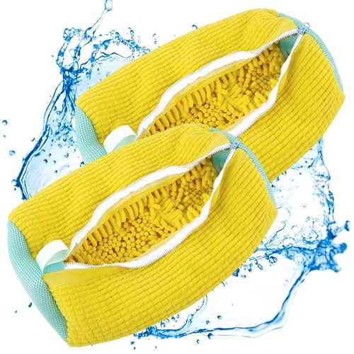 2 PCS Bolsa de Lavado de Zapatos Bolsa para lavar zapatillas en lavadora Bolsa zapatillas lavadora de Malla Reutilizable para Lavado de Zapatos
