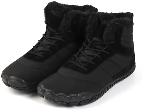 Orgonite Chaussures pieds nus pour homme et femme - Imperméables - Doublées - Bottes d'hiver chaudes pour l'extérieur, la randonnée, le camping, l'alpinisme