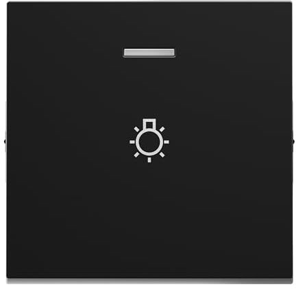 LEGRAND, SEANO 765316 - Altalena con simbolo di luce per interruttore retroilluminato, interruttore a croce, coperchio dell'interruttore, piastra a bilanciere, colore: antracite laccato