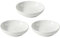 Havniva 5.7'' Ceramic Wide Whisker Friendly Cat Dishes, Set of 3 Ceramic Cat Bowls, Indoor Kitten Feeding Food& Water Dish to Prevent Whisker Fatigue(3 Pcs,White)