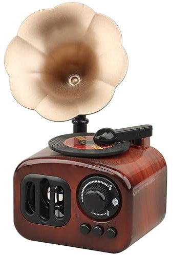 Ucuse Vintage Gramophone Music Box Home Decoration Photography Props Indoor Artwork