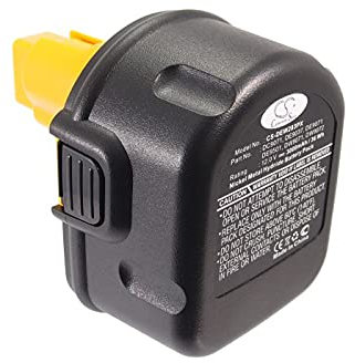 TollCor 3000mAh/12.0V Batterie de remplacement pour DeWalt DC841KA, DC845KA, DC925, DC940KA, DC945KB, DC980KA, DC980KB, DC981KA, P/N : DE9071, DE9074, DE9075, DE9095, DE9095, DE9095 6, DE90. 39