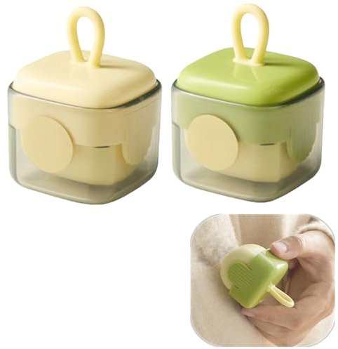 2 STK Fusselrolle Abwaschbar Wiederverwendbar, Tragbarer Reusable Lint Roller Fusselentferner Kleidung, Fusselrolle Tierhaare Hair Remover Roller, Fusselentferner Kleidung Für Kleidung, Reisen