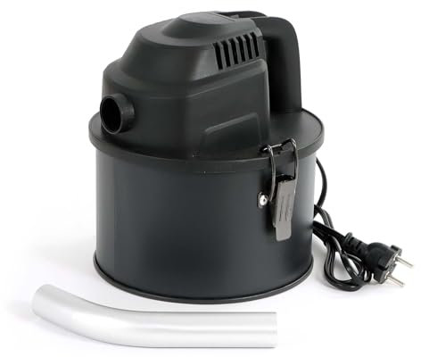 Wiltec Aschesauger 600 W, tragbarer Aschestaubsauger 4 l Fassungsvermögen, Staubsauger für Asche mit HEPA-Filter, effizienter Kaminsauger