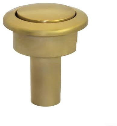 Jotekonoby Pulsador de inodoro dorado para Siamp Storm 33A, ABS cromado de 48 mm de diámetro, para agujeros de cisterna de 38 a 44 mm (A)