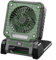 Ventilador de camping con linterna LED, ventilador solar y alimentado por batería, lámpara solar para camping, luz de tienda de campaña, aire acondicionado portátil para pesca, campamento (verde)