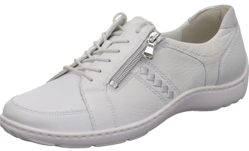 Waldläufer Damen bis 25mm - Sportboden Absatz/Keil Henni weiß Silber Gr. 36