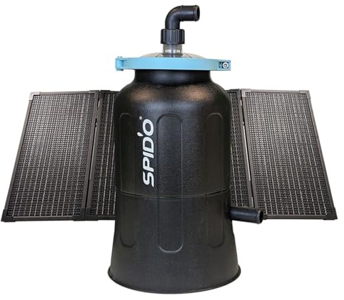SPID’O Combo Sun 3.5 Filtration Piscine Solaire Hybride 3,5 m³/h Consommation Réduite x8 Panneaux Inclus