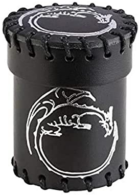 Q-Workshop CDRA1 - Dragon Leather Dice Cup: Black
