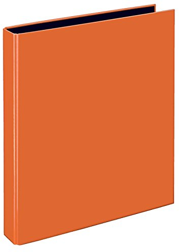 VELOFLEX 1141330 - Ringbuch VELOCOLOR, Ringordner, Ordner, DIN A4, 2-Ring-Mechanik, 255 x 318 x 45 mm, orange, 1 Stück