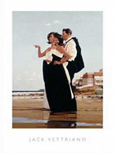 1art1 Jack Vettriano Poster l'homme Porté Disparu II Affiche Reproduction 80x60 cm