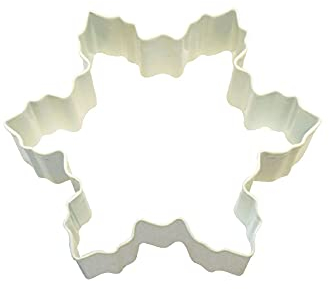 Creative Party K1311/W Ausstechform Schneeflocke, groß, Stahl, Weiß, 1 Stück