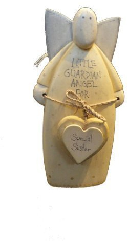 East of India Wood Guardian Angel Special Sister