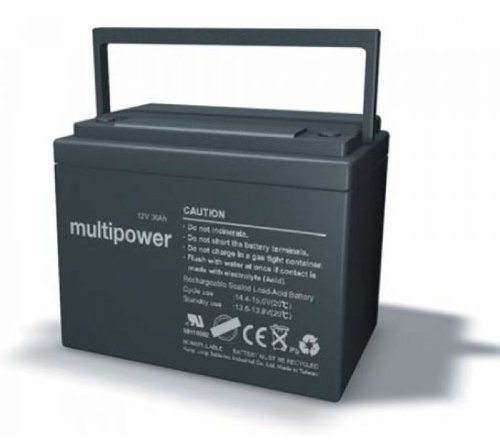 MULTIPOWER MPC Zyklen 12V 36Ah Blei-Vlies-Akku AGM POL