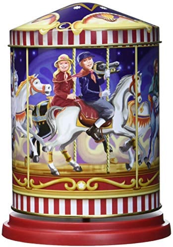 Haeberlein Metzger Elisenlebkuchen Dose Karussell Winterstimmung, 1er Pack (1 x 300 g)