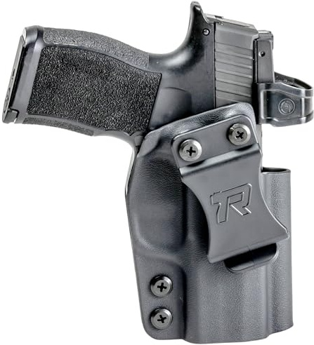 Concealment Express: pistolera IWB de kydex apta para GLOCK 19 19 x 23 32 (Gen. 1-5); ajuste a medida; fabricada en EE. UU.; para dentro del cinturón (IWB); ajustable-, Right Hand Draw (IWB), Negro