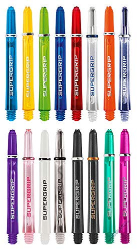 Harrows Supergrip Barrels in 10 Farben und 3 Längen, 5 Packungen, turchese - acqua